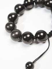SORT OF COAL BINCHOTAN BEAD BRACELET 8mm