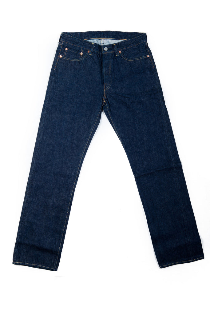 Dubbleworks Straight 331-OW Selvedge 100% Cotton Sanforized Indigo Dyed 14.5 oz Denim Jeans Made in Japan Front