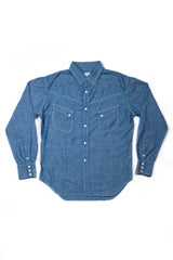  TCB Ranchman Chabray Western Shirt 100% Cotton 6.5 oz Made in Japan