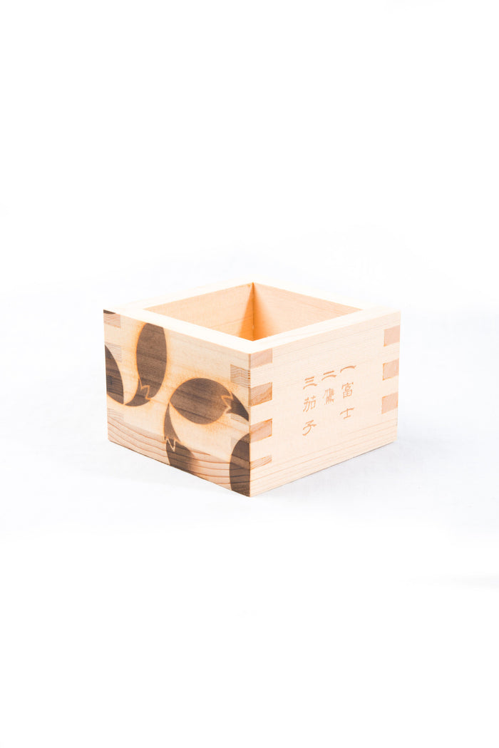 Kyo-Gen Kamon Maspeaker Sake Masu Cypress Wood Ikuji Made in Japan Homeware The Miyamoto Division